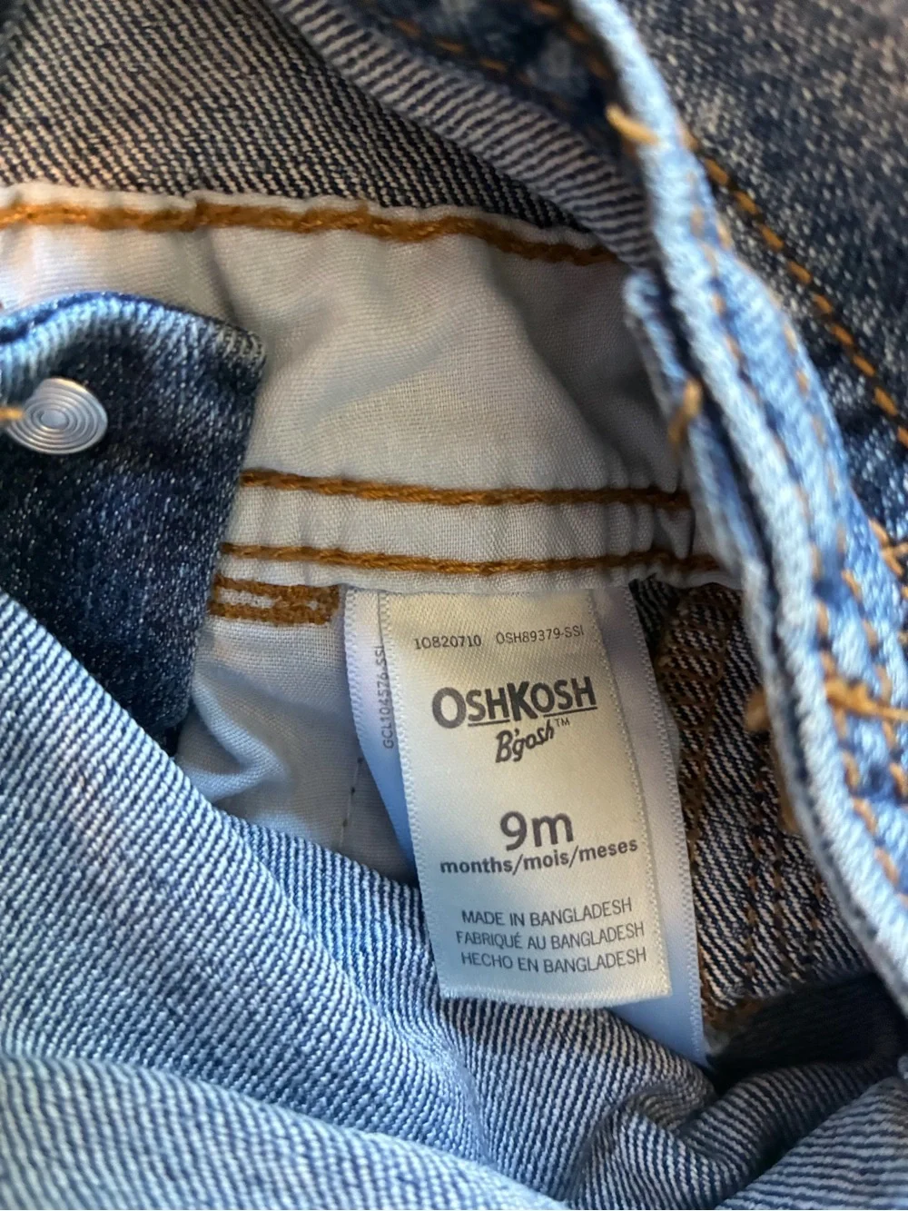 OshKosh Denim Overalls | 6–9M